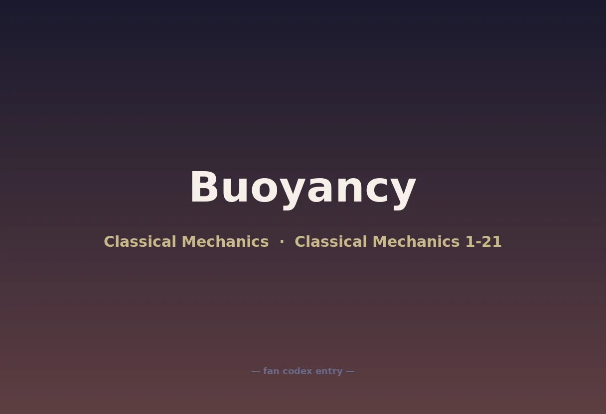 Buoyancy
