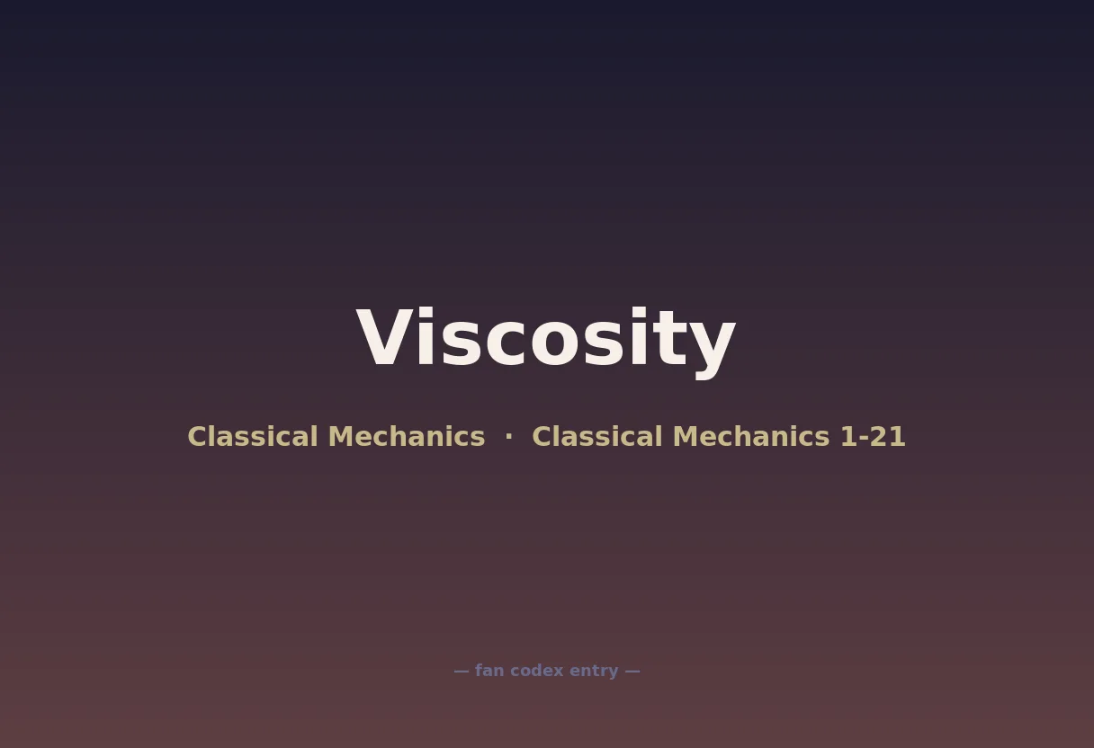 Viscosity