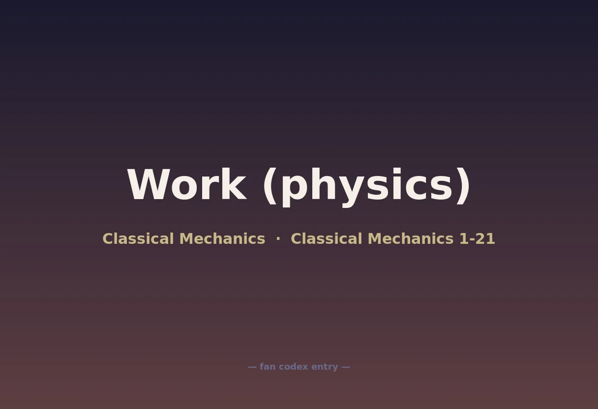 Work (physics)